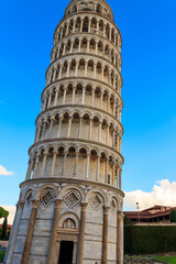 Poster - Leaning tower of Pisa at the Piazza dei Miracoli or the Square of Miracles in Pisa, Italy