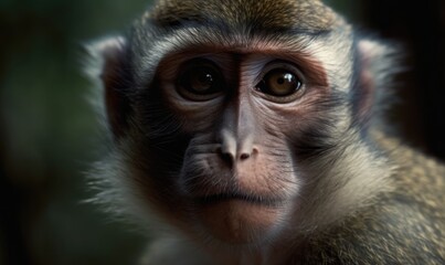 A monkey Close-up, generative AI