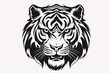 tiger head vector illustration mascot logo vector