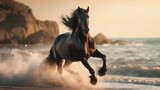 horse on the beach