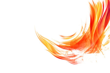 Sticker - Fire flame isolated on background