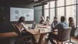 © Oliver - Architects video conferencing in office meeting