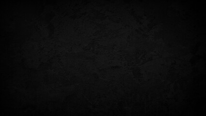 Aufkleber - Black wall texture rough background dark concrete floor or old grunge background with black, with space for your text
