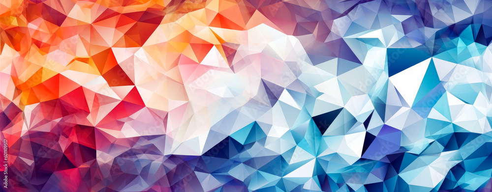 bstract pattern with colorful polygons and geometric shapes, modern ...