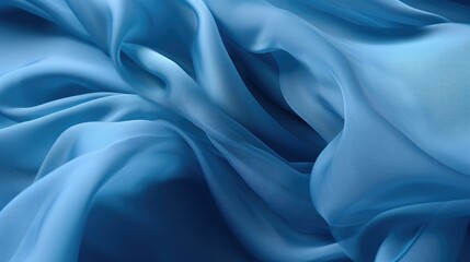 Floating blue fabric texture