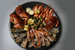 shellfish in a seafood platter