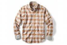 Shirt, Button-down On White Background (Ai Generated)