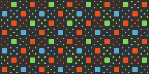 Poster - Polka dots from small and very large squares. For print and seamless surfaces.