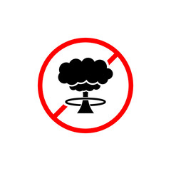 Poster -  Stop nuclear war icon isolated on transparent background