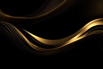 Abstract black and gold are light with white the gradient is the surface with templates metal texture soft lines tech diagonal background gold dark sleek clean modern.