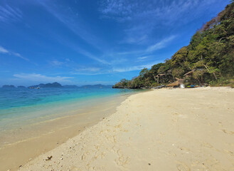 Poster - tropical idyllic beach on palawan island in el nido