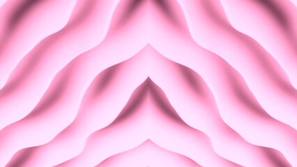 Poster - Soft pink and blue stripes. Design. Light thick strips made in 3d format that move a little.