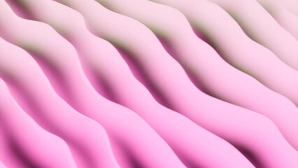 Poster - Yellow and pink thin stripes. Design. Light diagonal stripes made in 3d format that seem to sway in the wind.