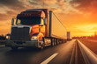 The Speed of Trade: Container Truck Blurring through Import-Export Routes