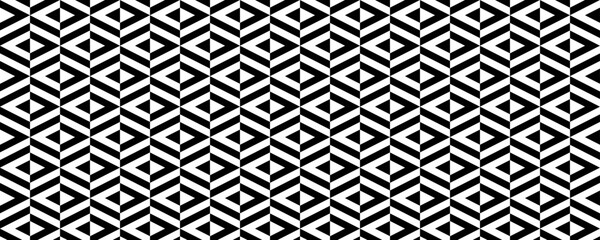 Poster - Seamless geometric rhombus pattern. Black white ethnic diamond repeating background. Decorative lattice ornament background. Modern textile fabric design template. Contemporary vector print wallpaper