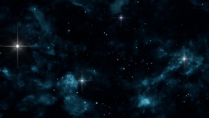 Wall Mural - star field looped scrolling