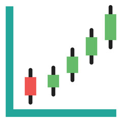 Poster - Candlestick Chart Icon