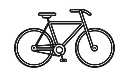 Wall Mural - Bicycle icon on white background. Vector illustration