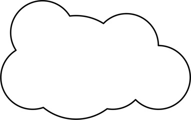 Wall Mural - cloud outline illustration