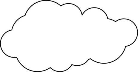 Wall Mural - cloud outline illustration