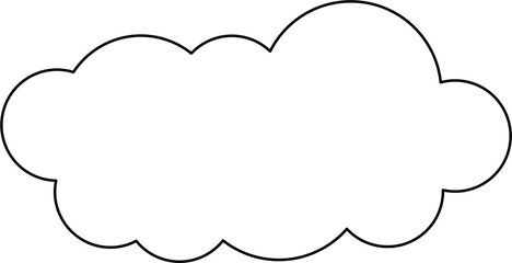 Wall Mural - cloud outline illustration