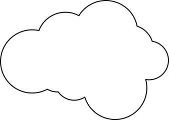 Wall Mural - cloud outline illustration