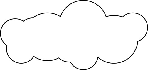 Wall Mural - cloud outline illustration