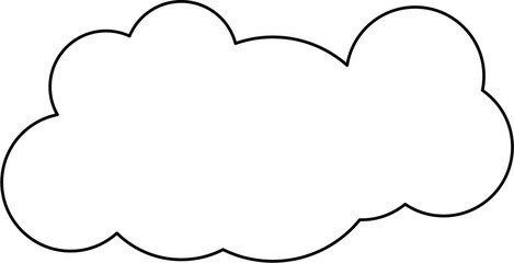 Wall Mural - cloud outline illustration