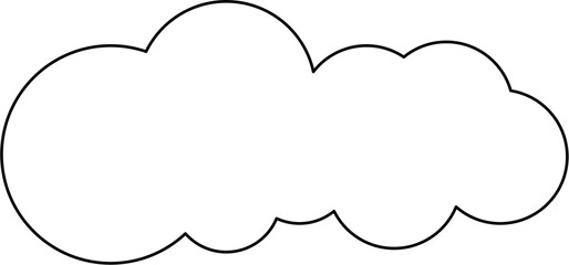 Wall Mural - cloud outline illustration