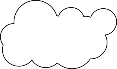 Wall Mural - cloud outline illustration