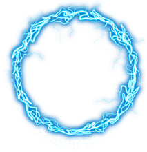 Futuristic Blue Plasma Magical Portal