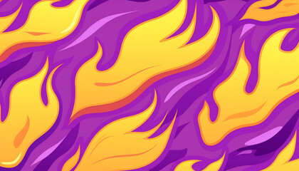 Wall Mural - Flame texture pattern, magenta yellow purple, generative ai, digital illustration.