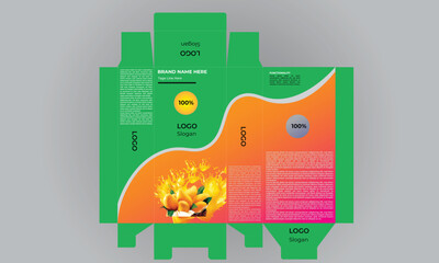 Wall Mural -  package design. chocolate package box design template. Ready package design for juice drinks ect.