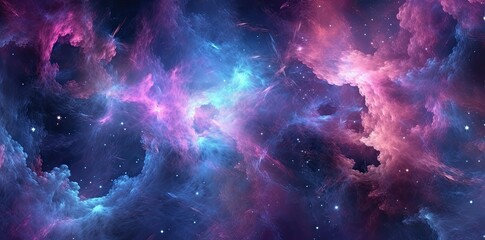 galaxy texture with stars and beautiful nebula in the background, in the style of dark pink and dark