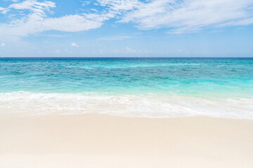 Wall Mural - beautiful beach with white sand and turquoise water