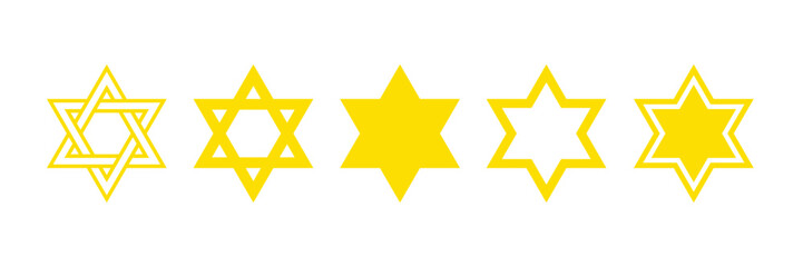 Wall Mural - star of david symbol. jewish israeli religious symbol. vector element for banner design. judaism sig