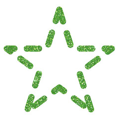Wall Mural - green star glitter on transparent background.star icon