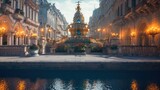 Fototapeta Paryż - Biblical city with characteristics of the Bible. Generative AI