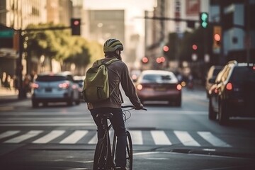 cyclist in the city