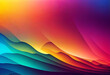Waving color gradient abstract background. Ai generated.