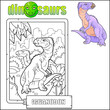 prehistoric dinosaur iguanodon coloring book