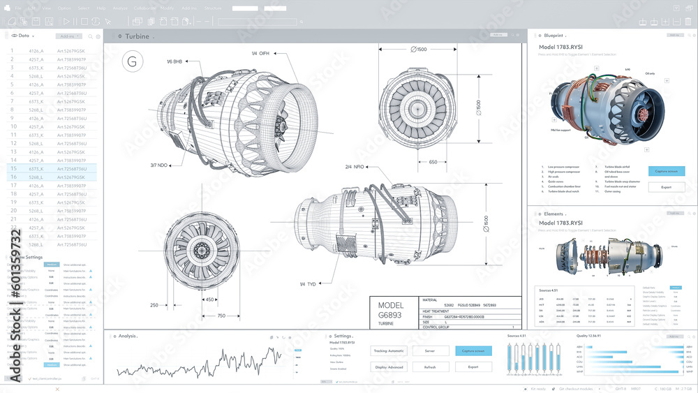 Ilustración de Stock Mock Up Template of Light Interface of ...