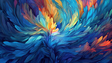 Abstract Pattern Artwork Of Feather