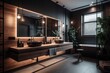 3D Rendered Bathroom Highlighting a Chic Freestanding Bathtub 