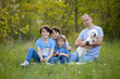 © Tomsickova - Beautiful family in the park, taking family portrait pictures