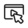 © Totto House - Editable click to play video vector icon. Online learning, course, tutorial. Part of a big icon set family. Perfect for web and app interfaces, presentations, infographics, etc