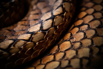 Macro of snake's skin. AI generated content