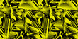 © Olgastocker - Abstract sport pattern. trendy vector seamless grunge background. Urban art texture with neon lines, triangles, chaotic brush strokes, ink, splatter. Grunge graffiti pattern. Black and yellow design