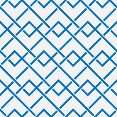 Canvas Print - Abstract repeating seamless geometric pattern
