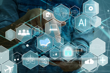 Poster - artificial intelligence and communication, ai technology